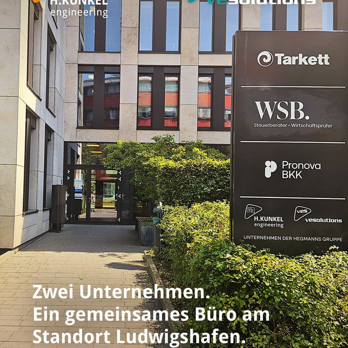 Zwei Unternehmen. Ein gemeinsamer Standort. 🏢
Das Ingenieurbüro H. Kunkel und die VE-Solutions GmbH sind jetzt... Zwei Unternehmen. Ein gemeinsamer Standort. 🏢
Das Ingenieurbüro H. Kunkel und die VE-Solutions GmbH sind jetzt...